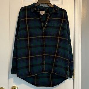 Womens bass flannel button down